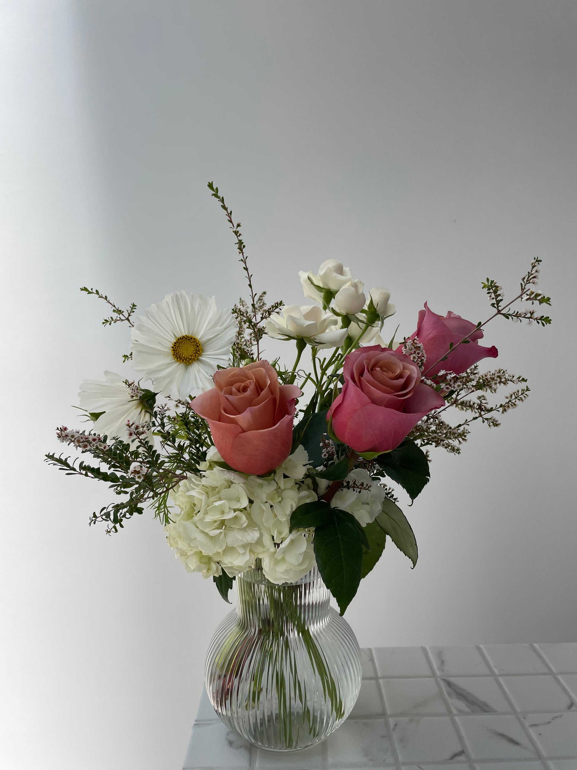 Colette pink best sale and grey floral